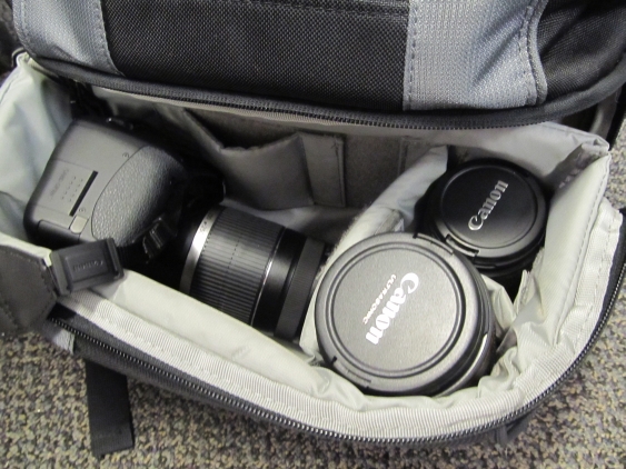 A Canon DSLR Camera with Lenses